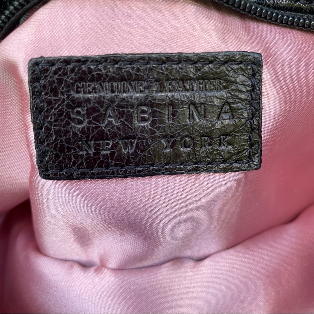 Y2K 100% Genuine Leather Black Ruffle Wristlet - Picture 6 of 6